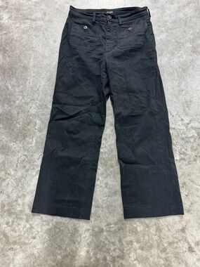 J. Crew Black High-Waist Wide Leg Pants